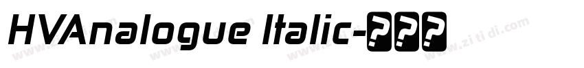 HVAnalogue Italic字体转换
